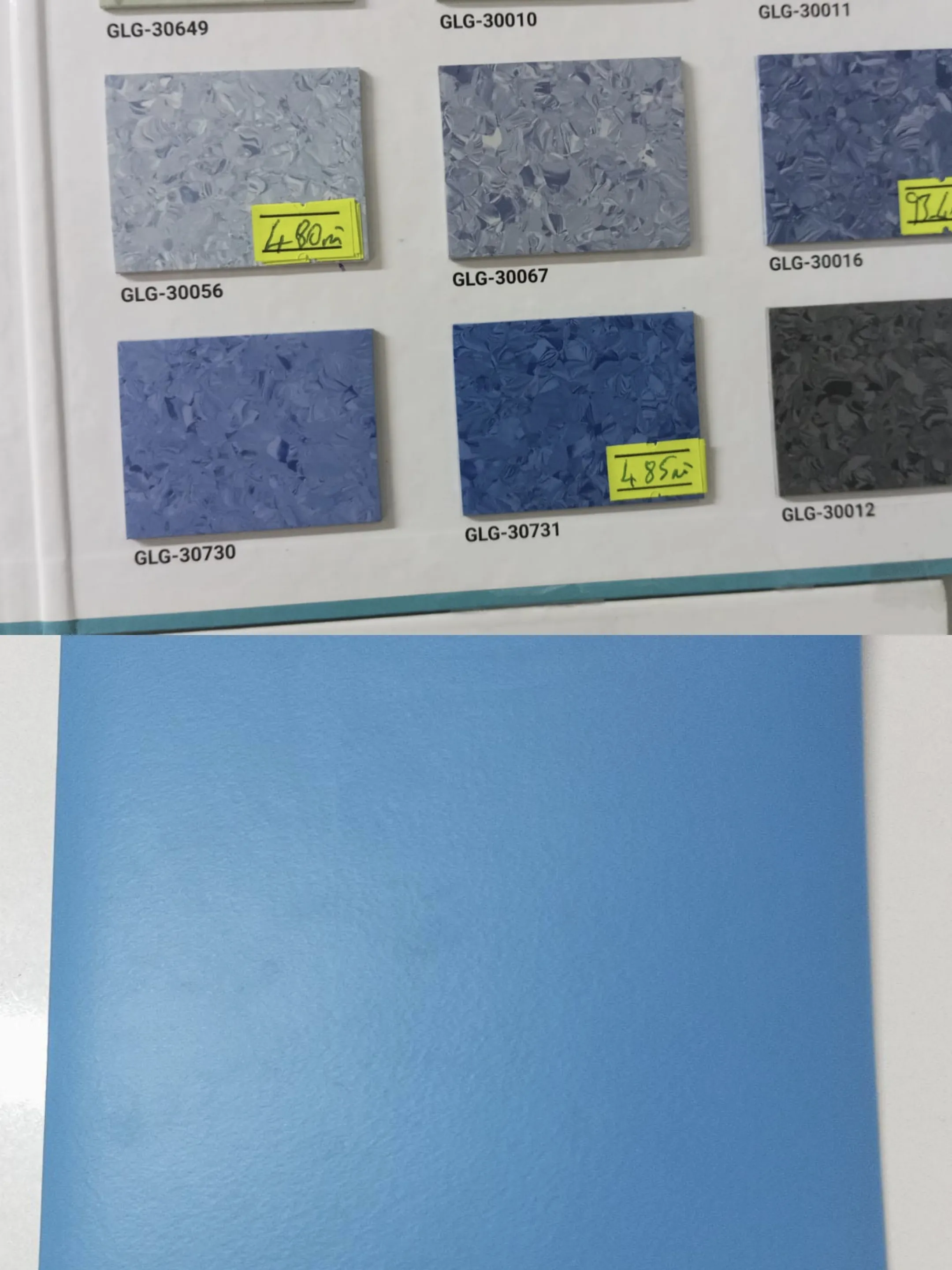 Mavi PVC Zemin Kaplama