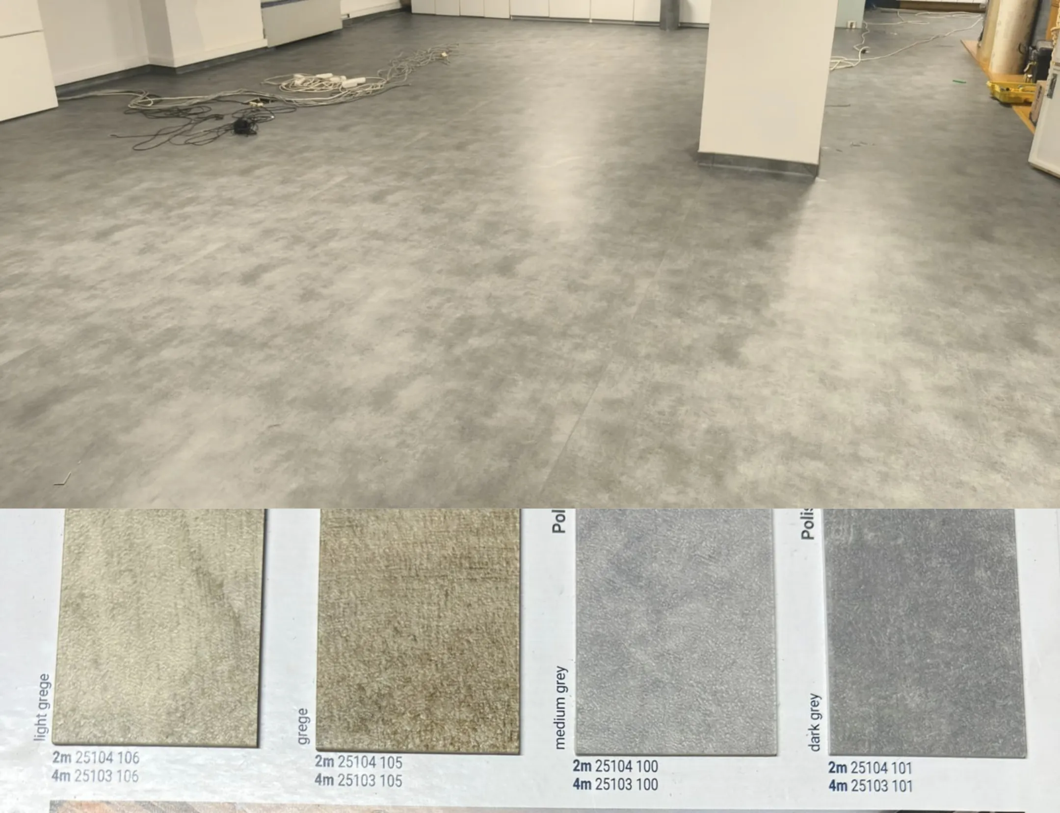 Beton görünümlü zemin kaplama 