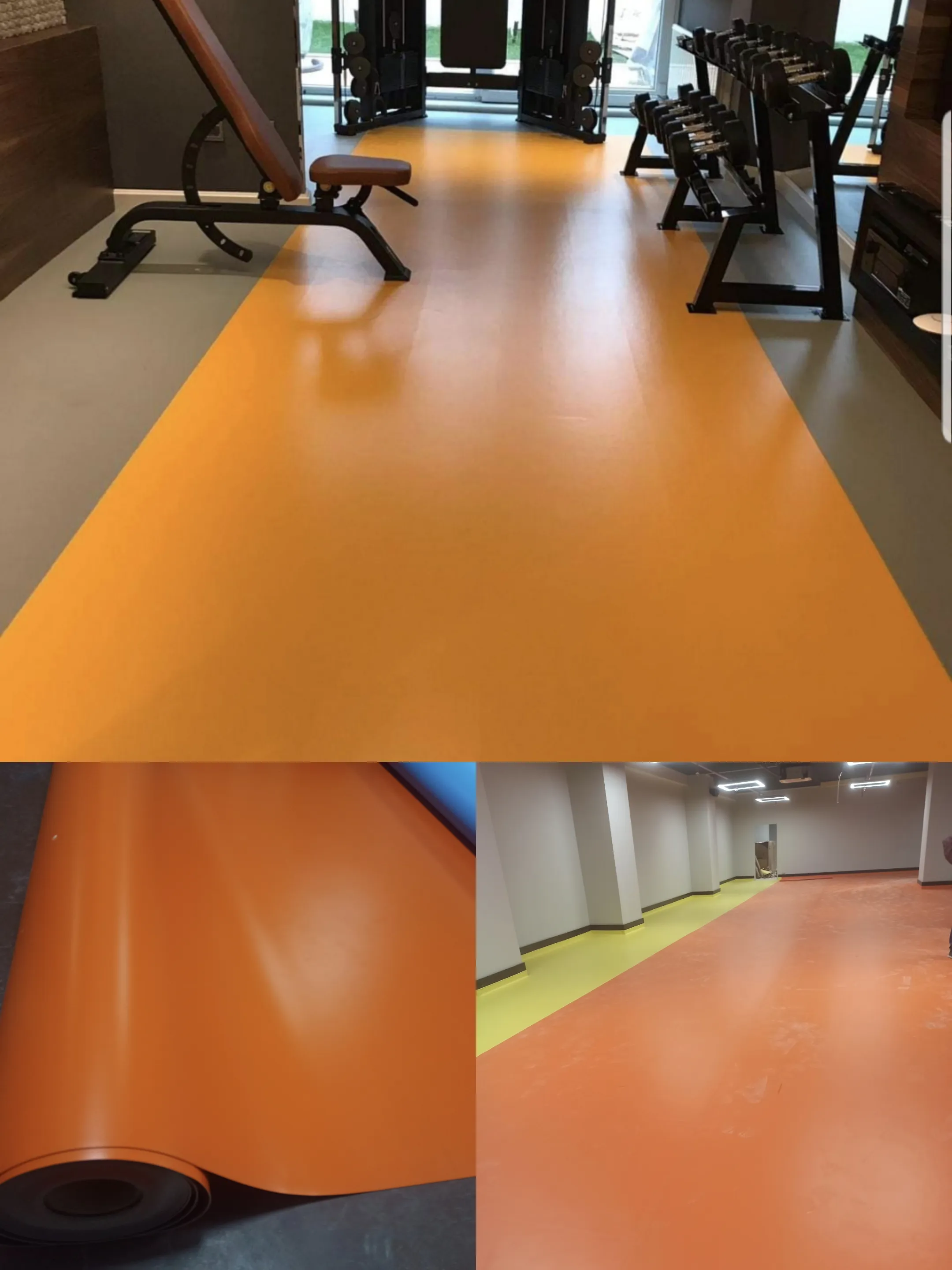 Turuncu Pvc Zemin Kaplama 